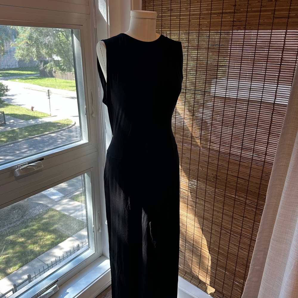 Eileen Fisher Sleeveless Black Jumpsuit